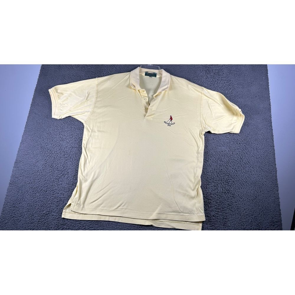 Vintage Gullane JIMMY HUME Polo Shirt Men's Large Muirfield 250th Anniversary